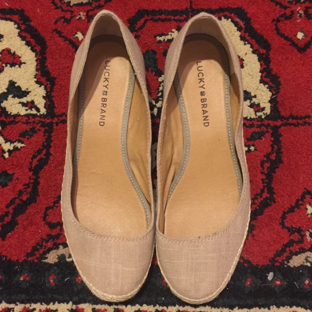 Lucky Brand wedge Sandals size 8